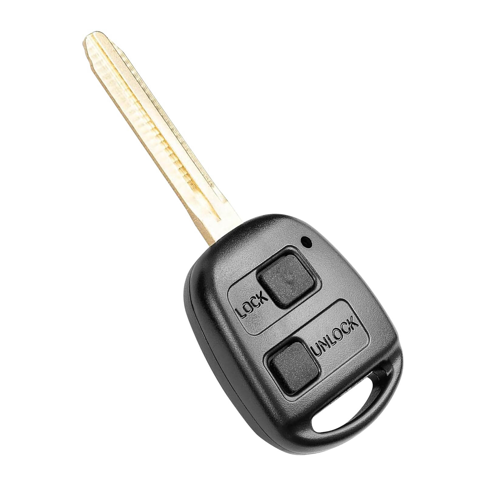2-Button Key Fob + TOY41 Blade + Repair Kit For Toyota Yaris, Corolla, Camry, Celica – Black, Non-Branded
