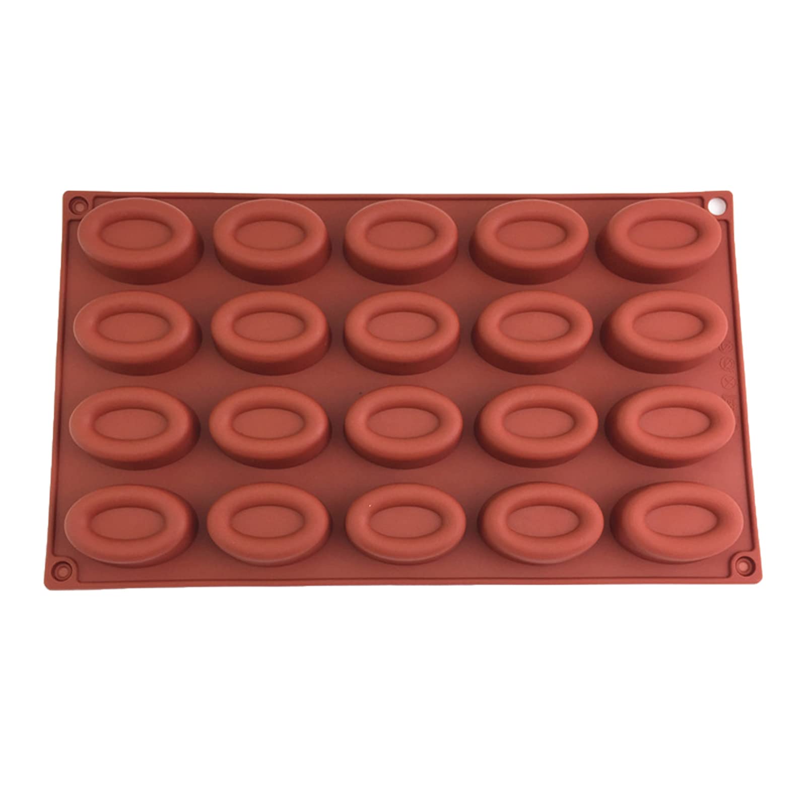 HENYGEN Soap Making Supplies Cake Decorating Silicone Mold Exquisite Oval-Donut Household Candle Candle Resin