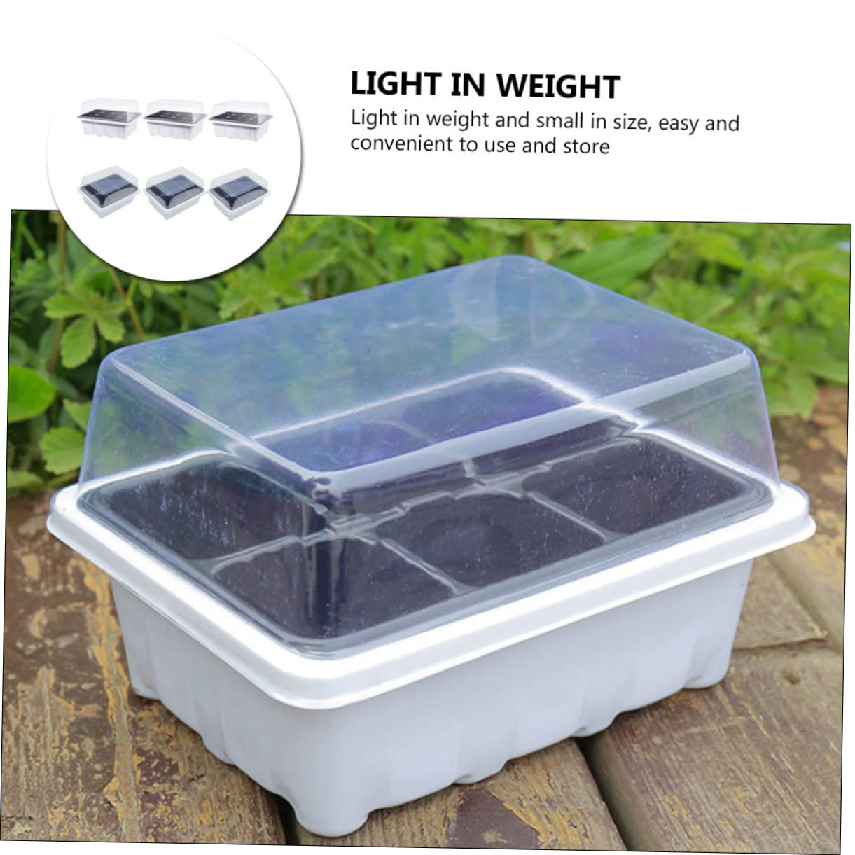Hemobllo 12stücke Teiliges Anzuchttrays Für Pflanzen Praktische Keimschalen Für Anzucht Für Gewächshaus Und Gartenarbeit Löchern