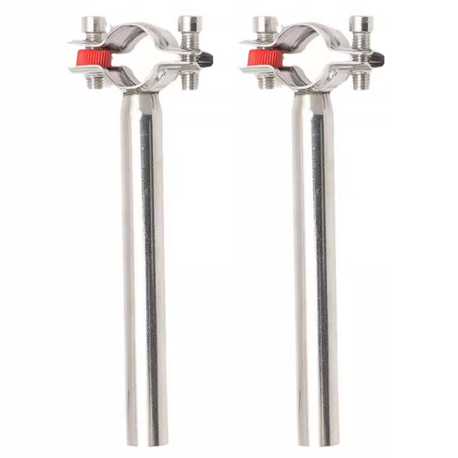 Esmen One Color 304 Stainless Steel Extended Pipe Clamp 100Mm Long 2 Pack Round Fixing Buckle And Support Bracket(Φ70-76)