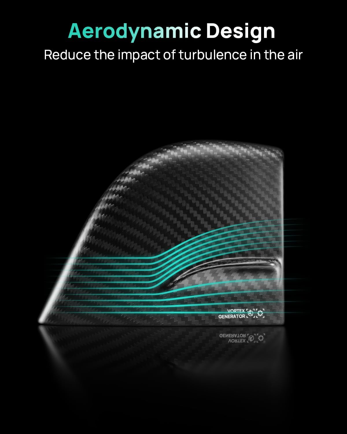 HALOBLK Performance Carbon Fiber Side Mirror Cover Caps Designed for 2017-2025 Tesla Model 3 (Includes 2024-2025 Model 3 Highland)