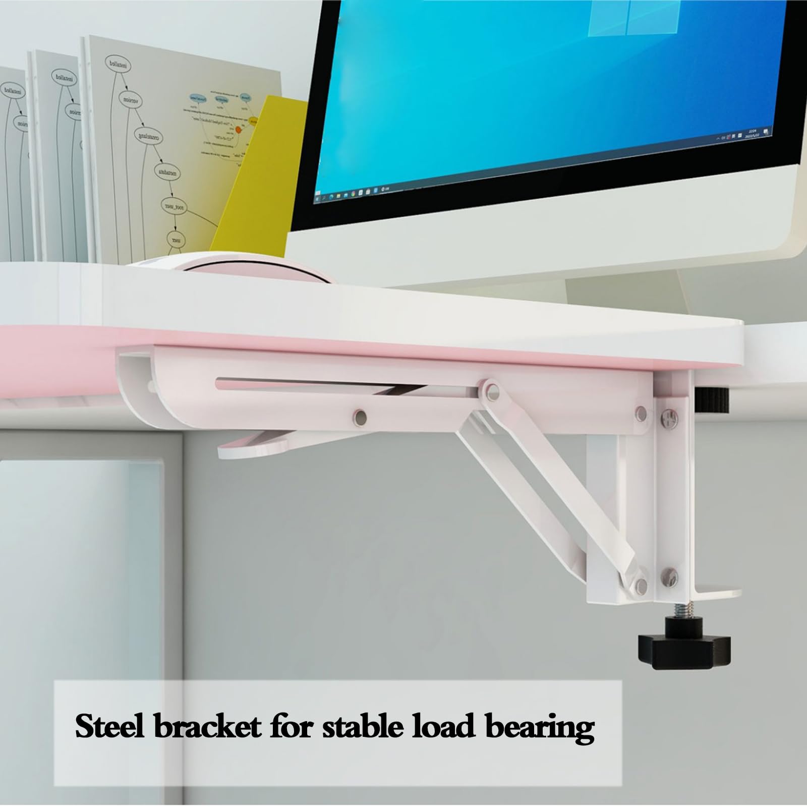 omic Schreibtisch-Exteon für Bili und Muskelentlastung, ideal für Zuhause und Büro, verbesserter Safe für Worpaces, perfektes Schreibtischzubehör