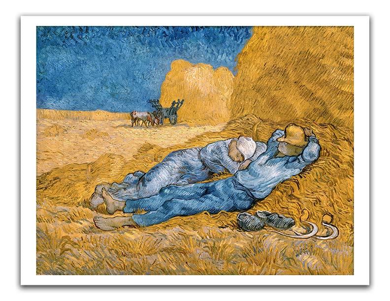Vincent Van Gogh THE SIESTA 1890 Famous Painting Poster