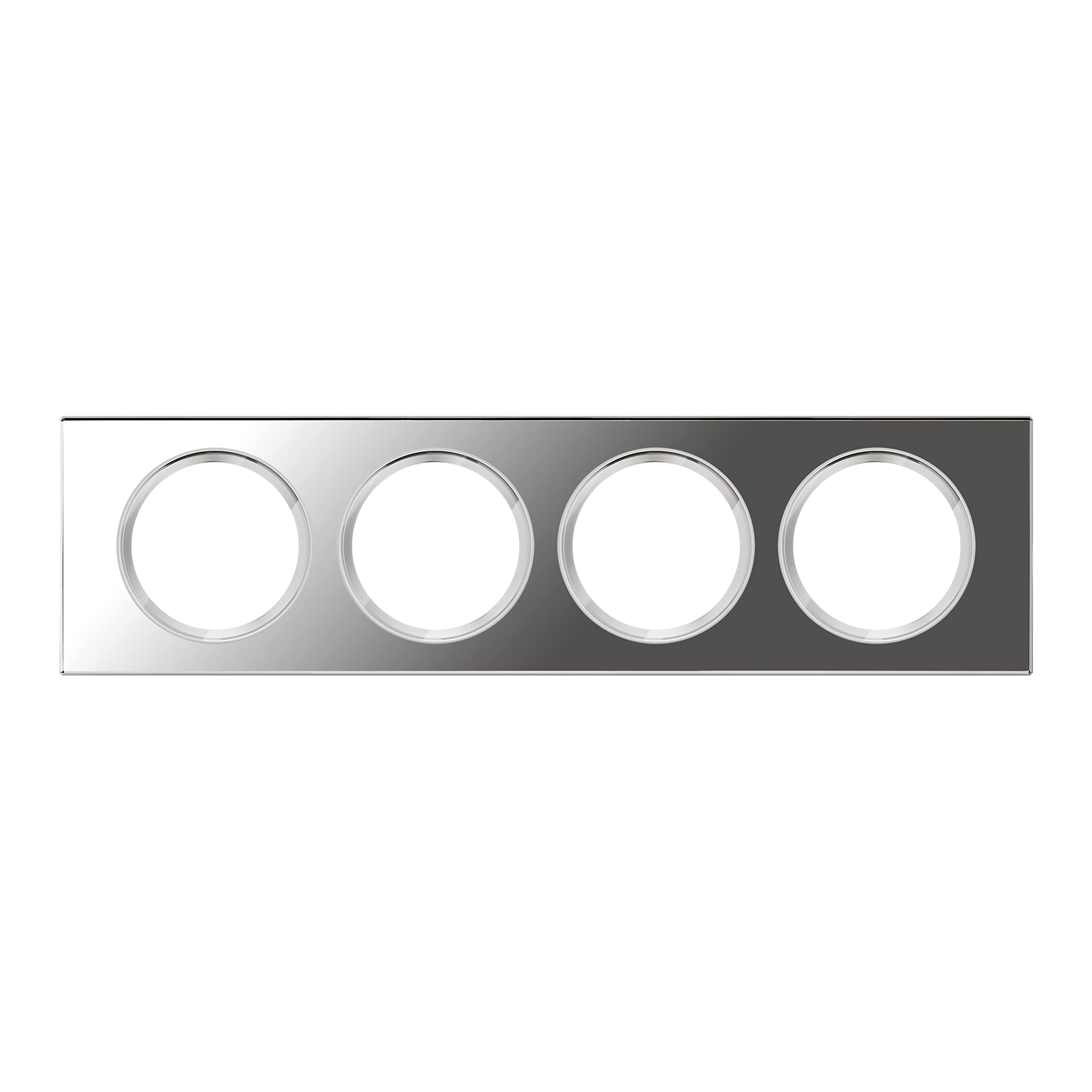 LEGRAND - Céliane Plate - Finishing Plate for Céliane Sockets and Switches - 4 Stations - Mirror Glass, Verre Miroir - Image 2