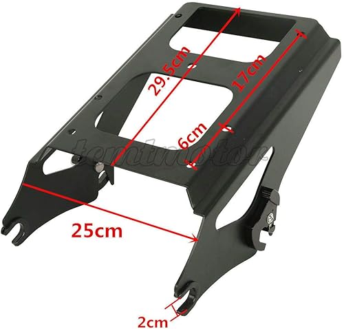 Miniatura 7 de Soporte y estante para montaje TCMT Razor Chopped King para Harley Touring Street Glide 09-13, Negro