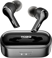Vista 1 de TOZO Auriculares inalámbricos T9 True Wireless Cancelación de ruido ambiental, 4 micrófonos, cancelación de ruido, auriculares con cancelación