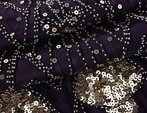 Image of PrettyGuide Women 1920s Gatsby Cocktail Sequin Art Deco Flapper Dress