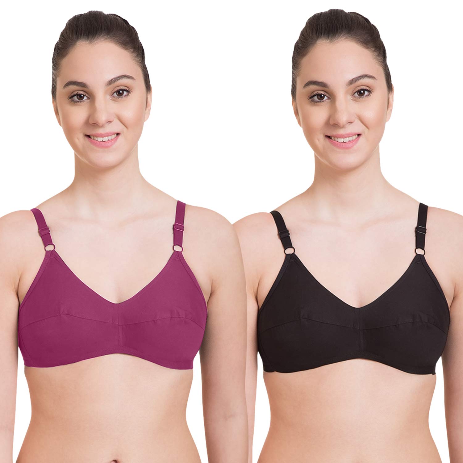 Women's Pure Cotton Non-Wired & Non-Padded Everyday Bra for Regular Use | Shaper | Soft Comfortable | Perfect Size for Women/Ladies/Girls-image-48