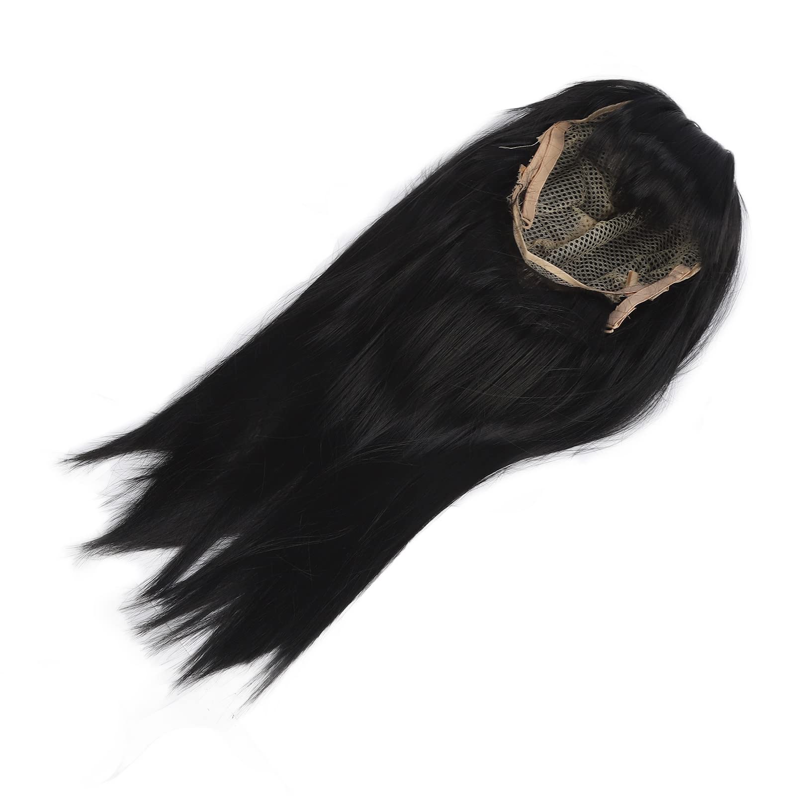 Long Noir, en Particulier la Perruque avec des Cheveux de Remplacement de Cheveux pour les Filles Pleines de Topper Pendant 3-8 Ans, Qui Conviennent aux Fêtes D'activités D'Halloween