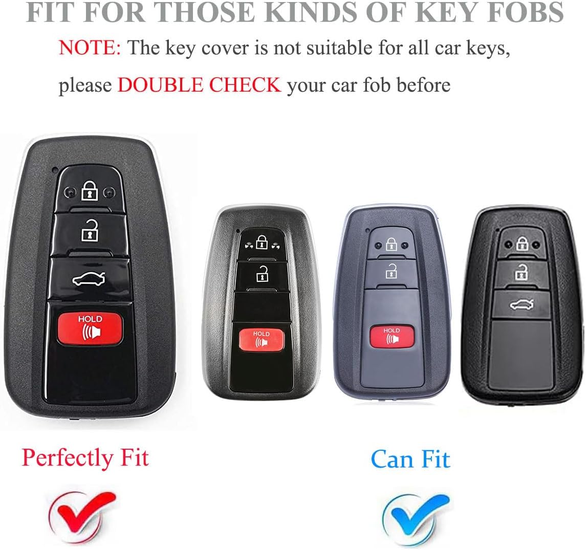 Key Fob Cover for Toyota Highlander RAV4 Camry Corolla Avalon image 2