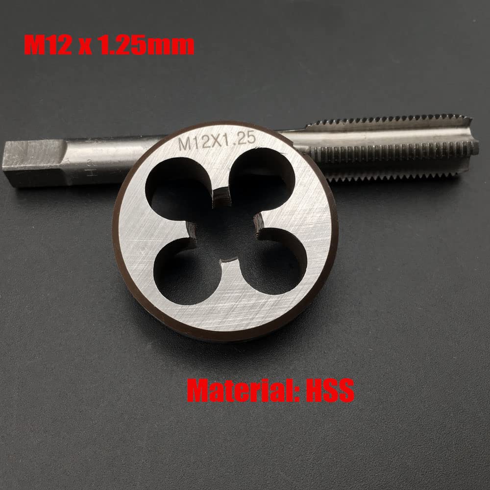 1-3/16-12 UN HSS Thread Tap Alloy Steel Die 1-3/16-12 UN Tap And Die Set -  High Speed Steel Right Hand Threading Tools M12x1 Tap