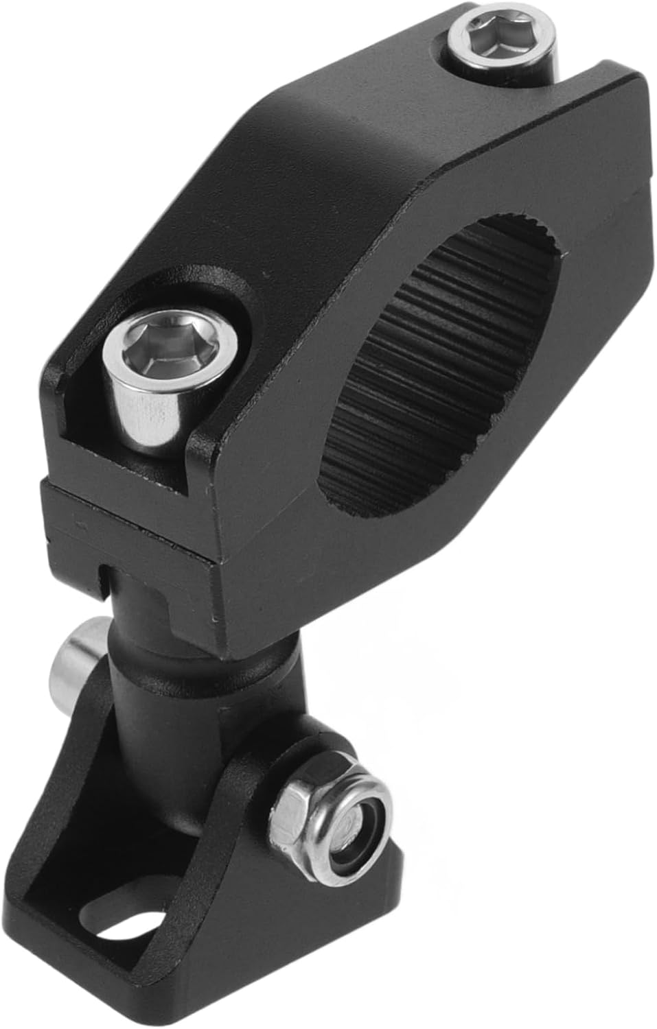 1Set Aluminum Motorcycle Bracket for LED Spotlights Quick Installation Single Design Expandable Handlebar Clamp Reliable Mounting for Various Motorcycle Models