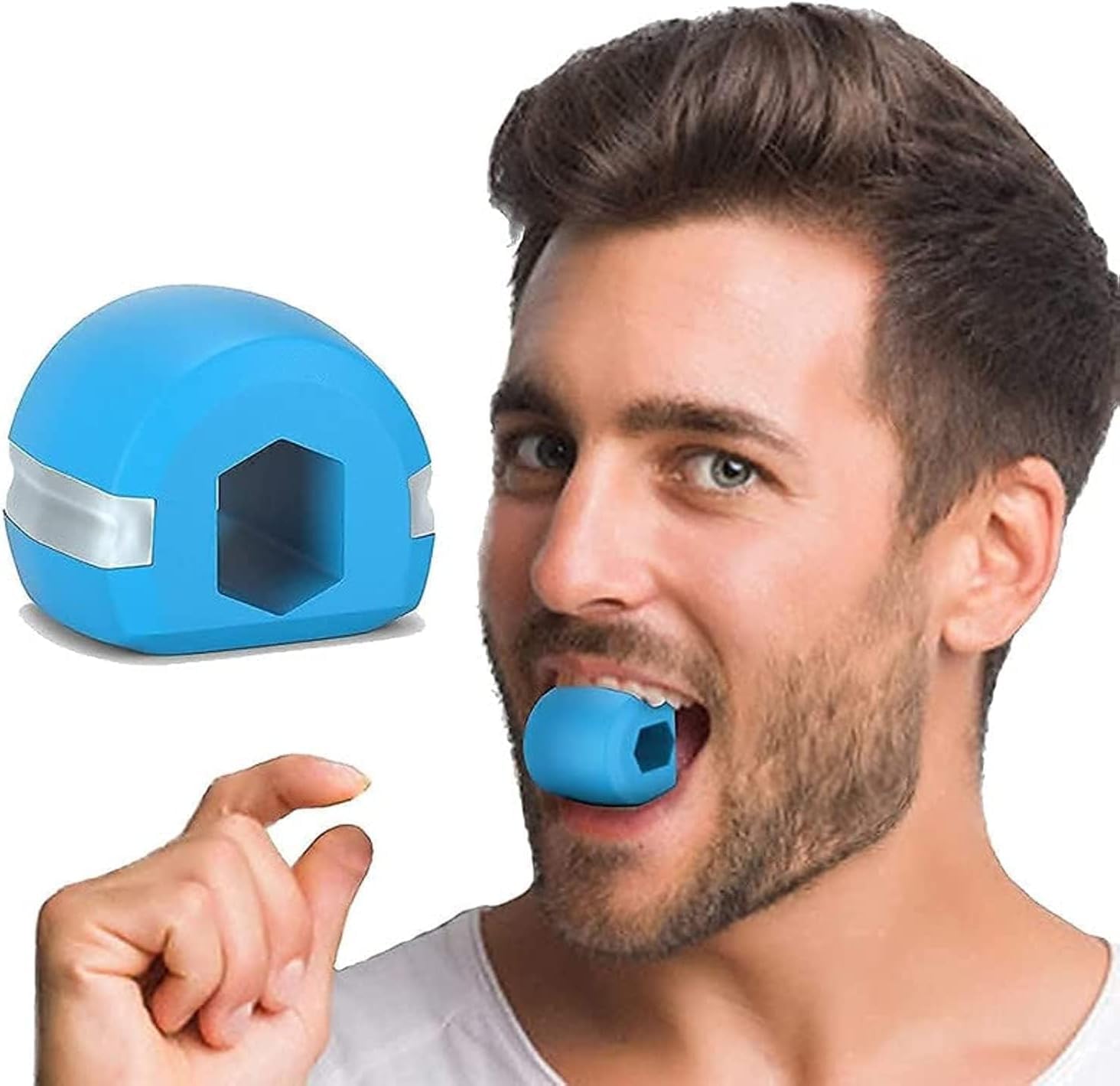 NOG Jawline Exerciser for Men & Women – Double Chin Reducer, Face Fat Shaper, Jawline Slimmer & Neck Toner, Sculpt & Tone Your Face, Neck & Jaw with Multicolor Jawline Shaper Tool