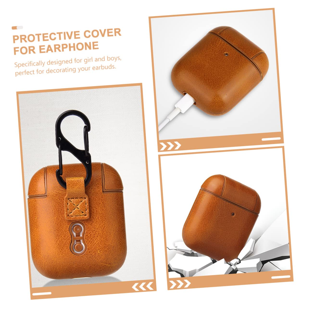 Hemobllo 5piezas Estuche Protector para Auriculares Inalámbricos Compatible Diseño Compacto y Delicado Resistente y Arañazos Acceso Fácil Al Puerto De Carga Textura