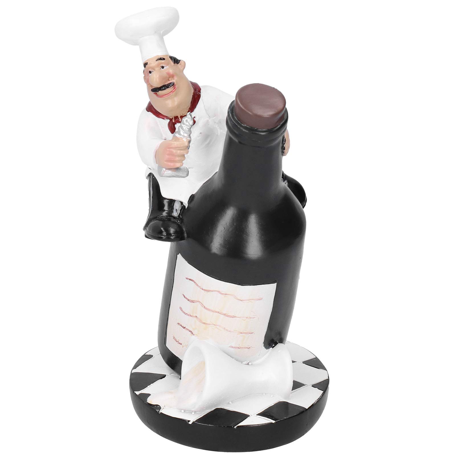 Ensemble de Collection de Sculptures de Chef, Ornements en Résine Durable pour la Décoration de la Maison et du Restaurant, Figurines de Chef Faites à la Main pour la Cuisine et Le Bistro,