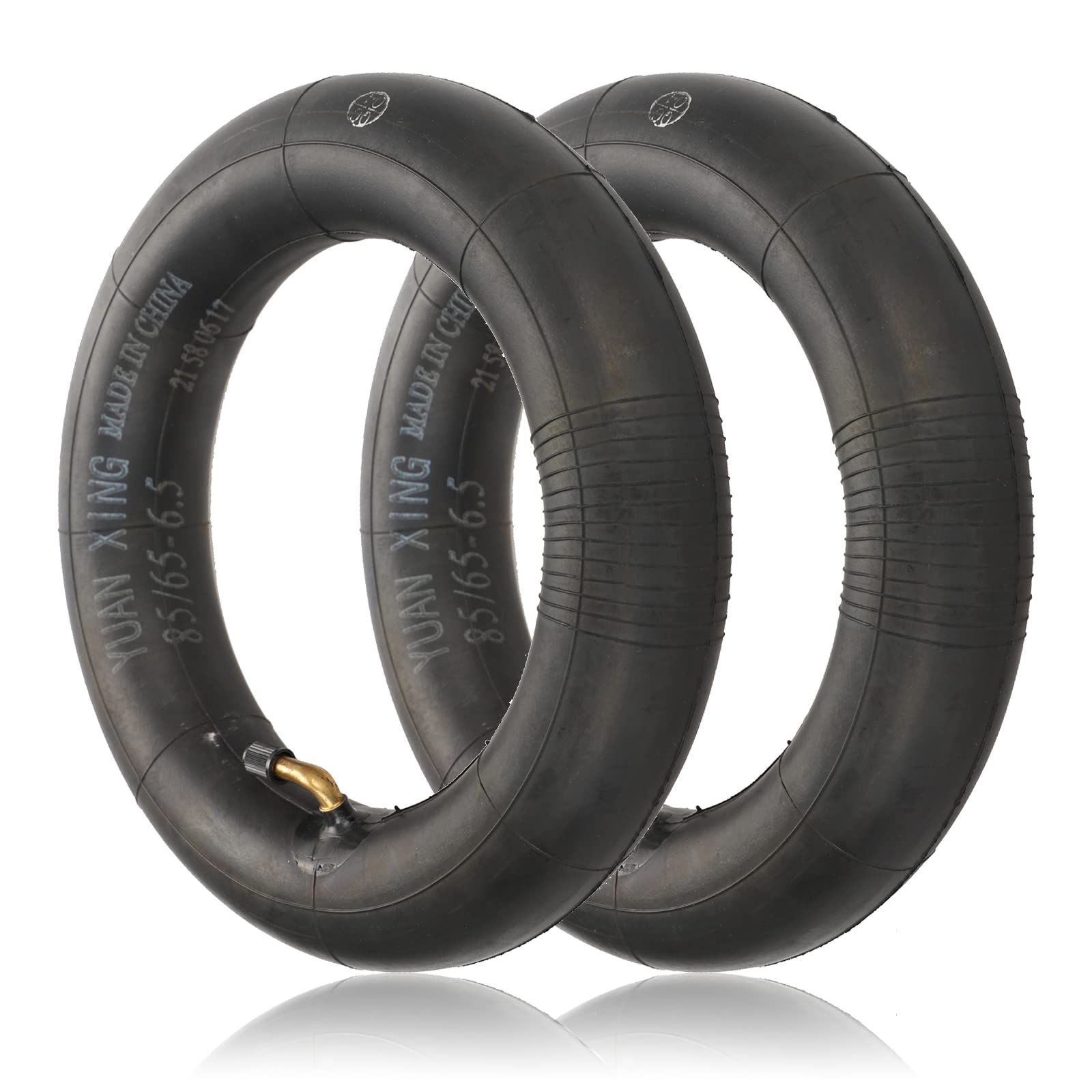 85/65-6.5 Cámara de aire de espesor para Kugoo G-Booster G2 Pro Ninebot Mini Pro Válvula en ángulo Recta Neumático delantero trasero (1 pieza - Válvula en ángulo)