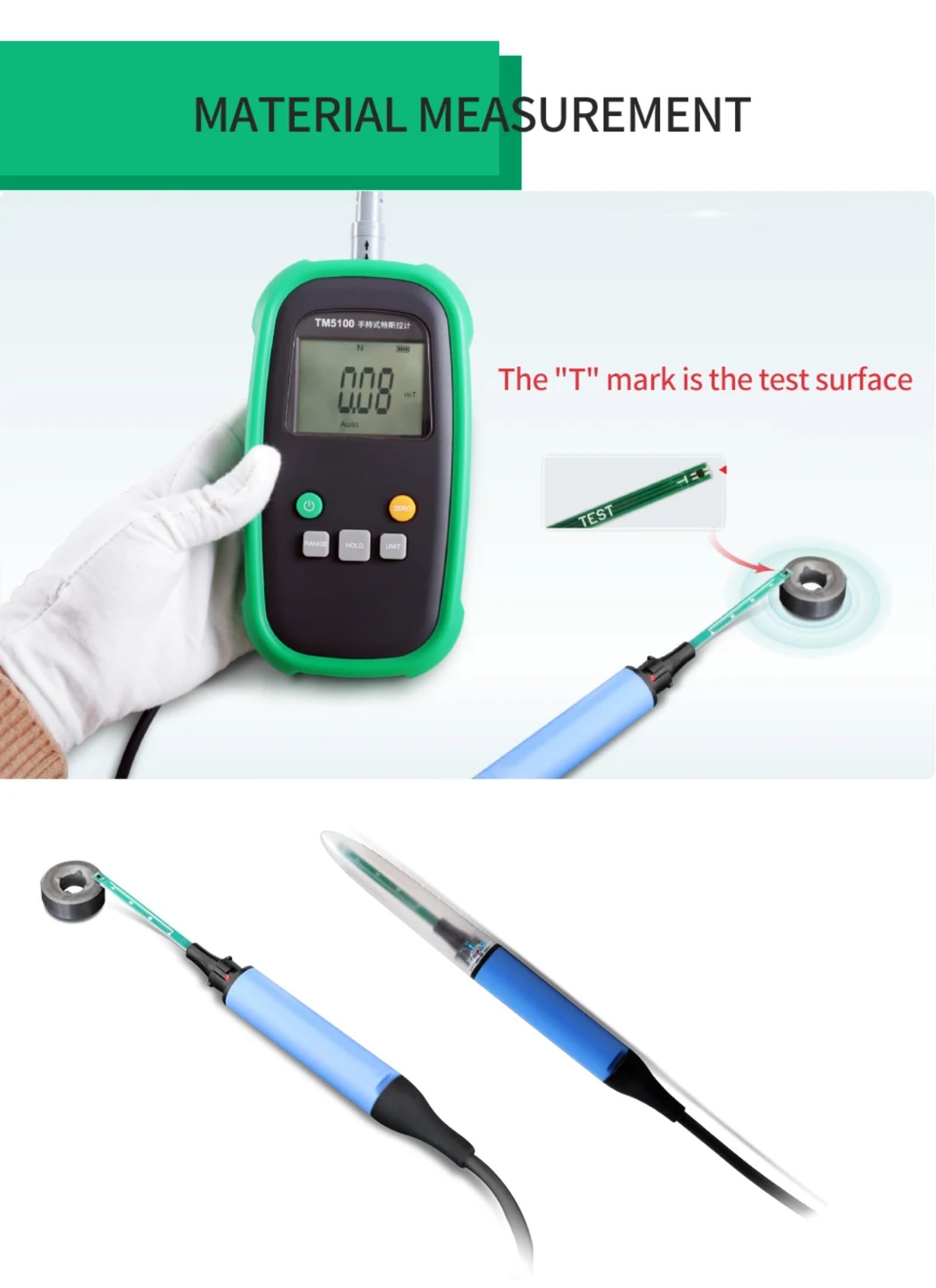 Teslamètre Numérique TD8620 – Mesure De Champ Magnétique Jusqu'à 2400mT, Haute Précision, Portable