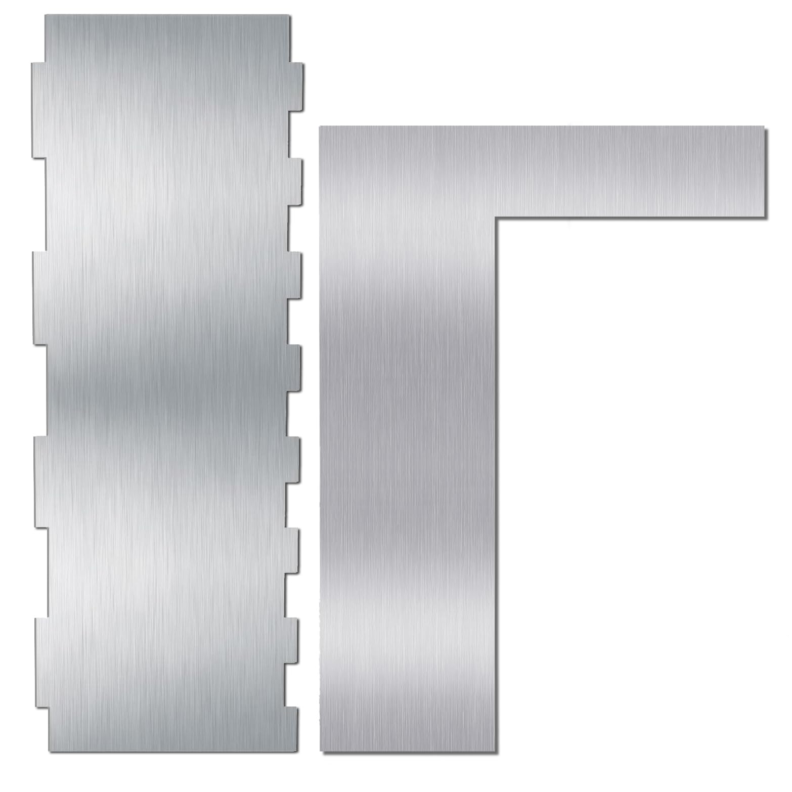 Stainless Steel Cake Smoother Scraper Buttercream Icing Polisher Decorating Edge Stripe Smoother Cake Sculpting Modeling Tools Cream Cake Decor Pastry Cutter Baking for Mousse Cream (Steel C+E)