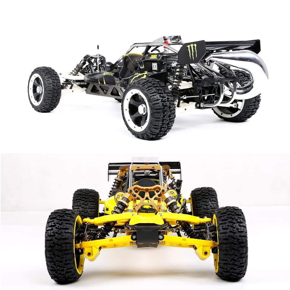 Coche RC De Alta Velocidad, Camión Monstruo RC con Motor De Gas De 36 CC A Escala 1:5, Coche De Carreras para Adultos, Coche De Control Remoto Todoterreno Todoterreno, Vehículo De Escalada