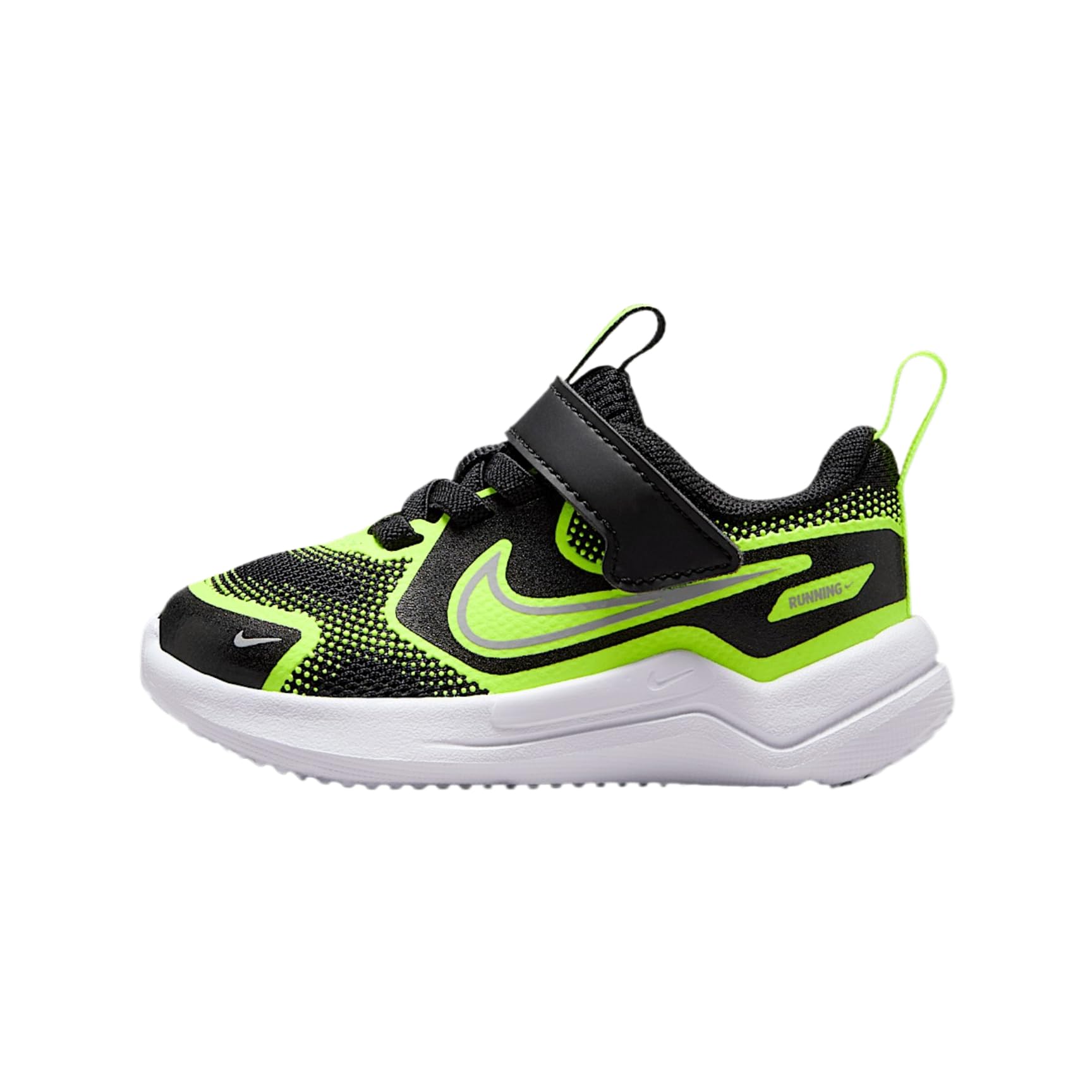 Nike Kids Cosmic Runner Shoes Sneaker, Black/Wolf Grey-Volt, 10 US Unisex Toddler