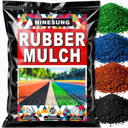 Multicolor Rubber Mulch Nuggets Protective Flooring for...