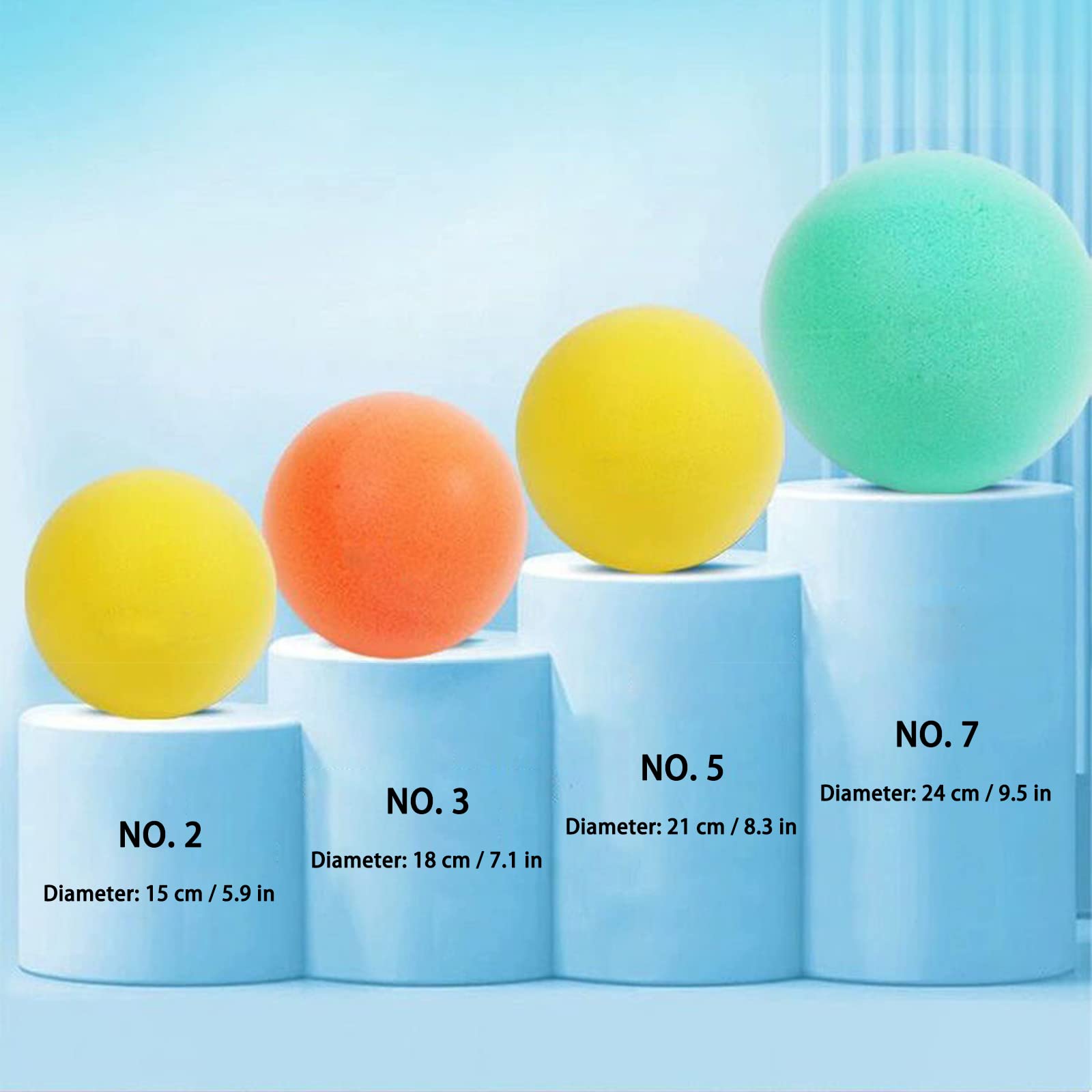 Ballon De Basket Silencieux En Mousse Haute Densité – 3 Tailles (18/21/24 Cm) – Doux, Léger Et Écologique Pour Enfants