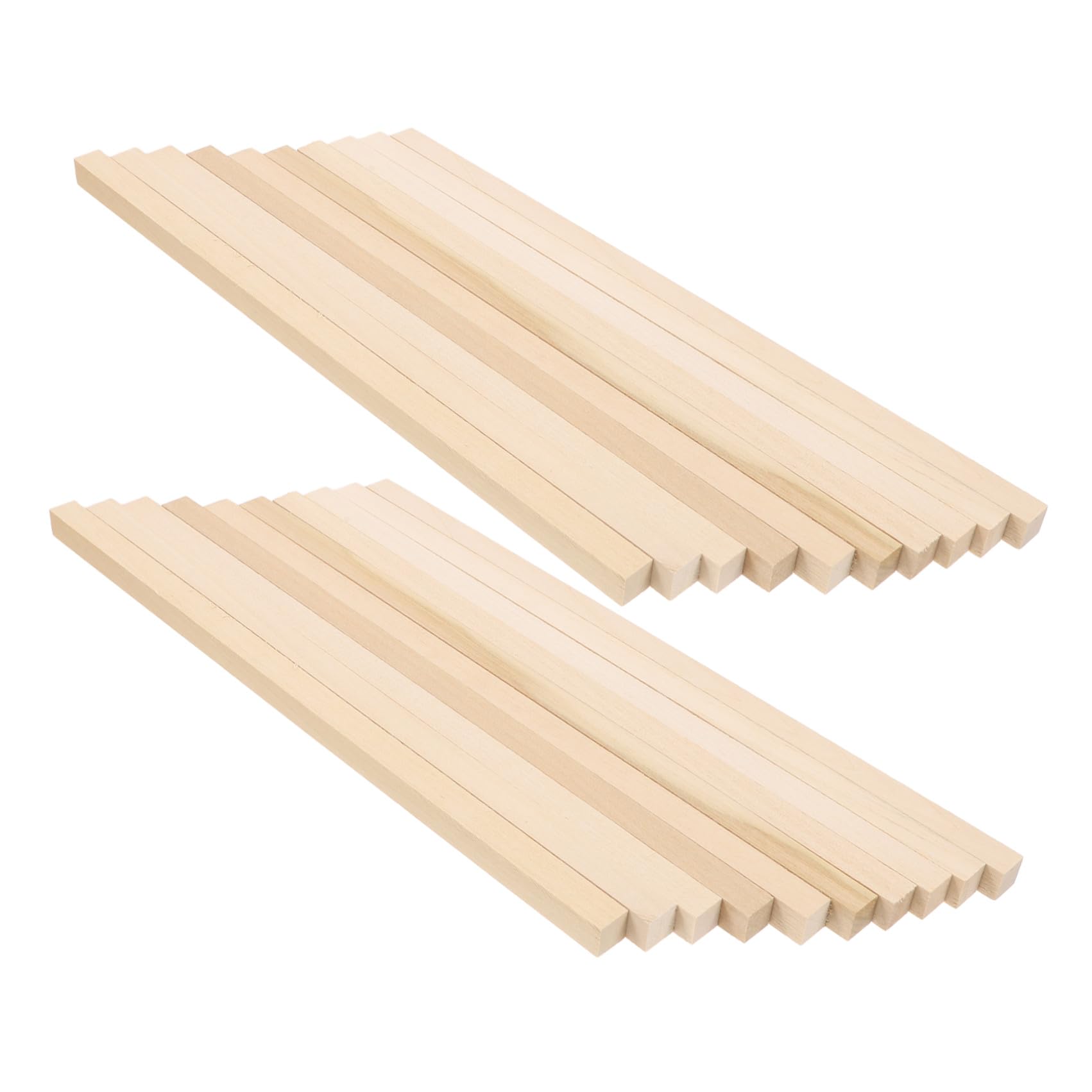 Gadpiparty 60 Stück Quadratische Holzbearbeitungsdübel aus Lindenholz 25 X 1cm Flexibel und Zuschneidbar für Selbstgemacht Holzbastelarbeiten und Modellbau zu Hause