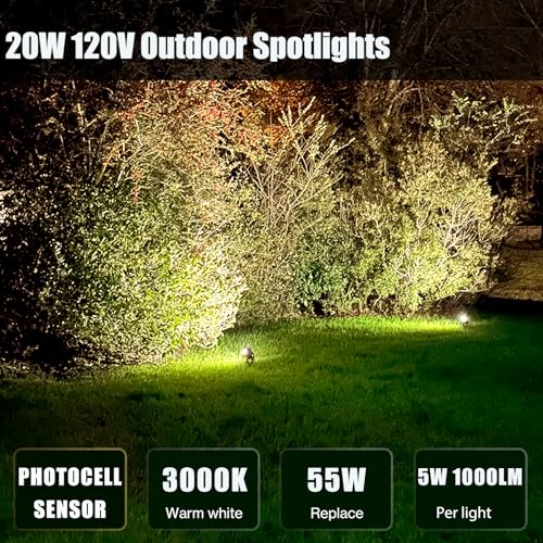 Fulanzaren 20W Dusk To Dawn Led Light Spotlights Outdoor thumb #2