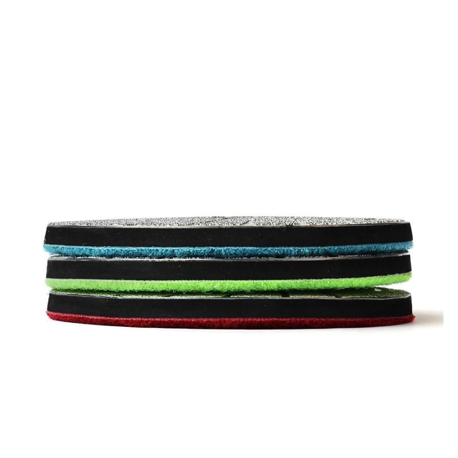 CAREG 4"3 sztuk/zestaw lutowane próżniowo diamentowe podkładki polerskie 100mm szkło marmurowe granitowe tarcze ścierne 6mm gumowa warstwa tarcza szlifierska Durable (Size : 50, Color : 3 Pcs)