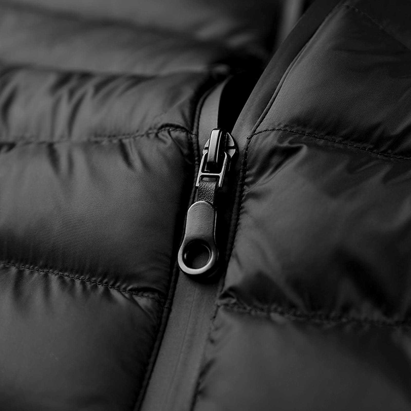 Veste Chauffante Enfant Garçons et Filles USB à Capuche - 3 Températures Réglables - Manches Longues - Idéale Gilet Chauffant avec Zips Vêtement Lavable Doudoune Chasse Enfants Homme Hiver 4-15 ans