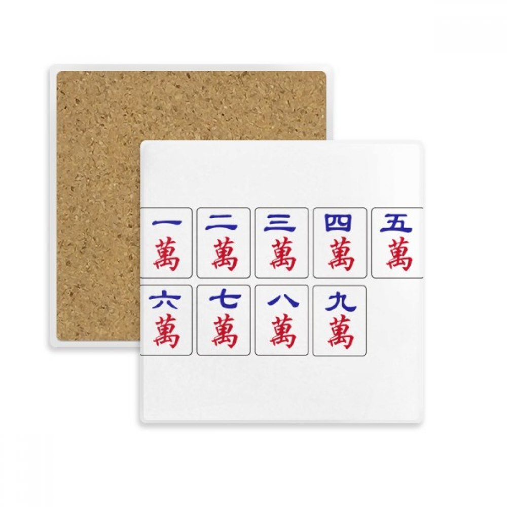 Sous-verre Mahjong absorbant contre les traces d'eau sur les tables