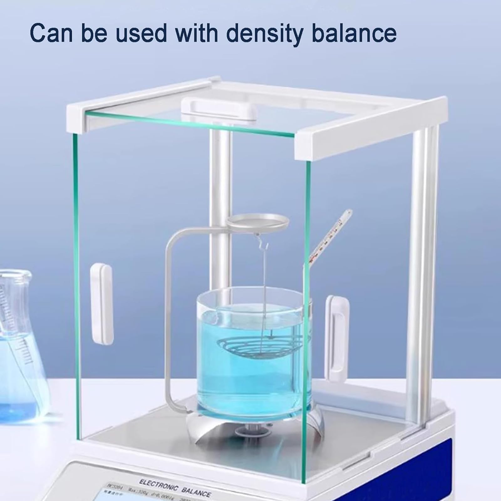 Kit De Soporte para Determinación De Densidad En Laboratorio, Marco Específico para Balanza De Precisión, Ensayos No Destructivos, para Muestras Sólidas Y Líquidas, Identificación De Piedras