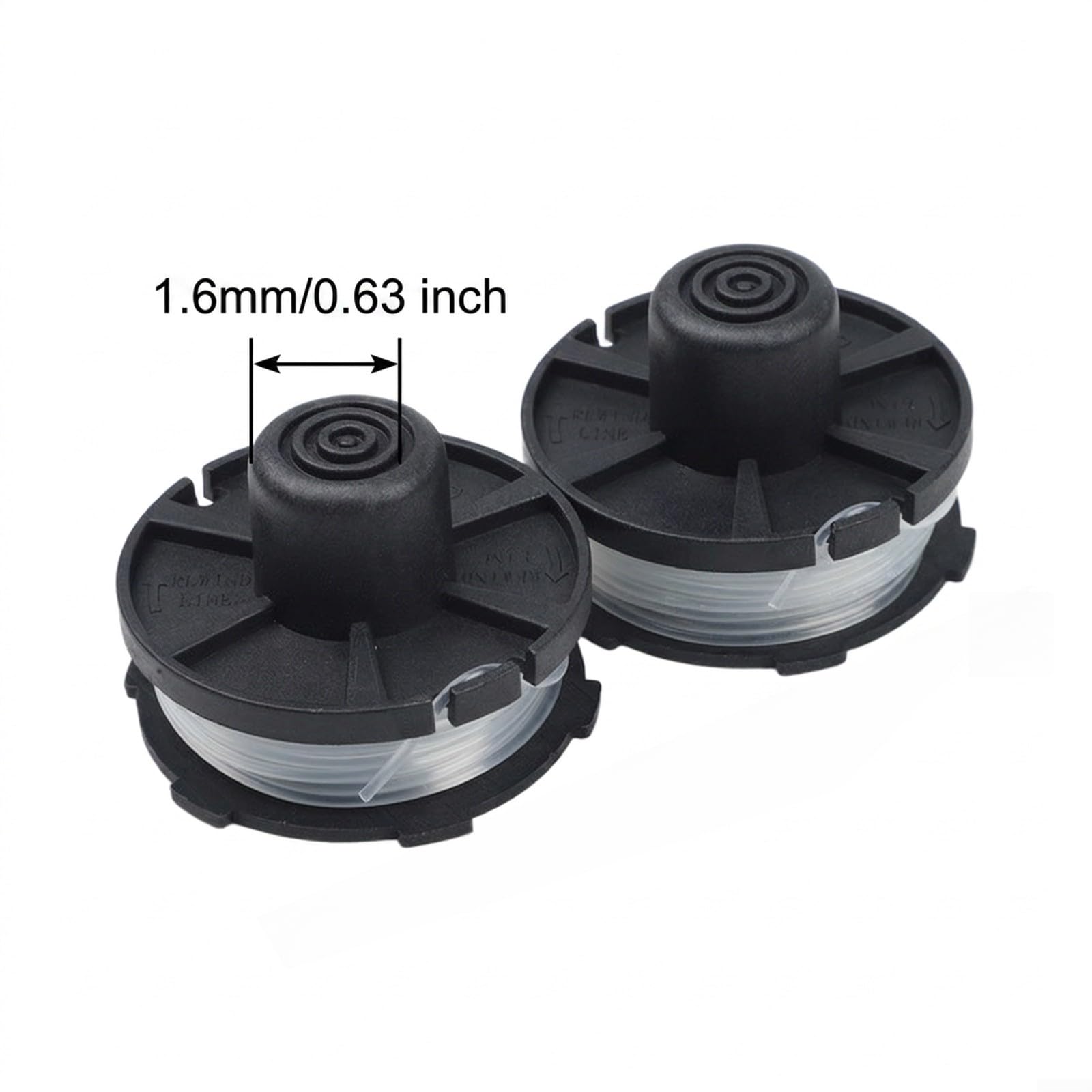 Bobina Recarga Hilo 1.6mm para Trimmer DUR181 Bobina Recarga
