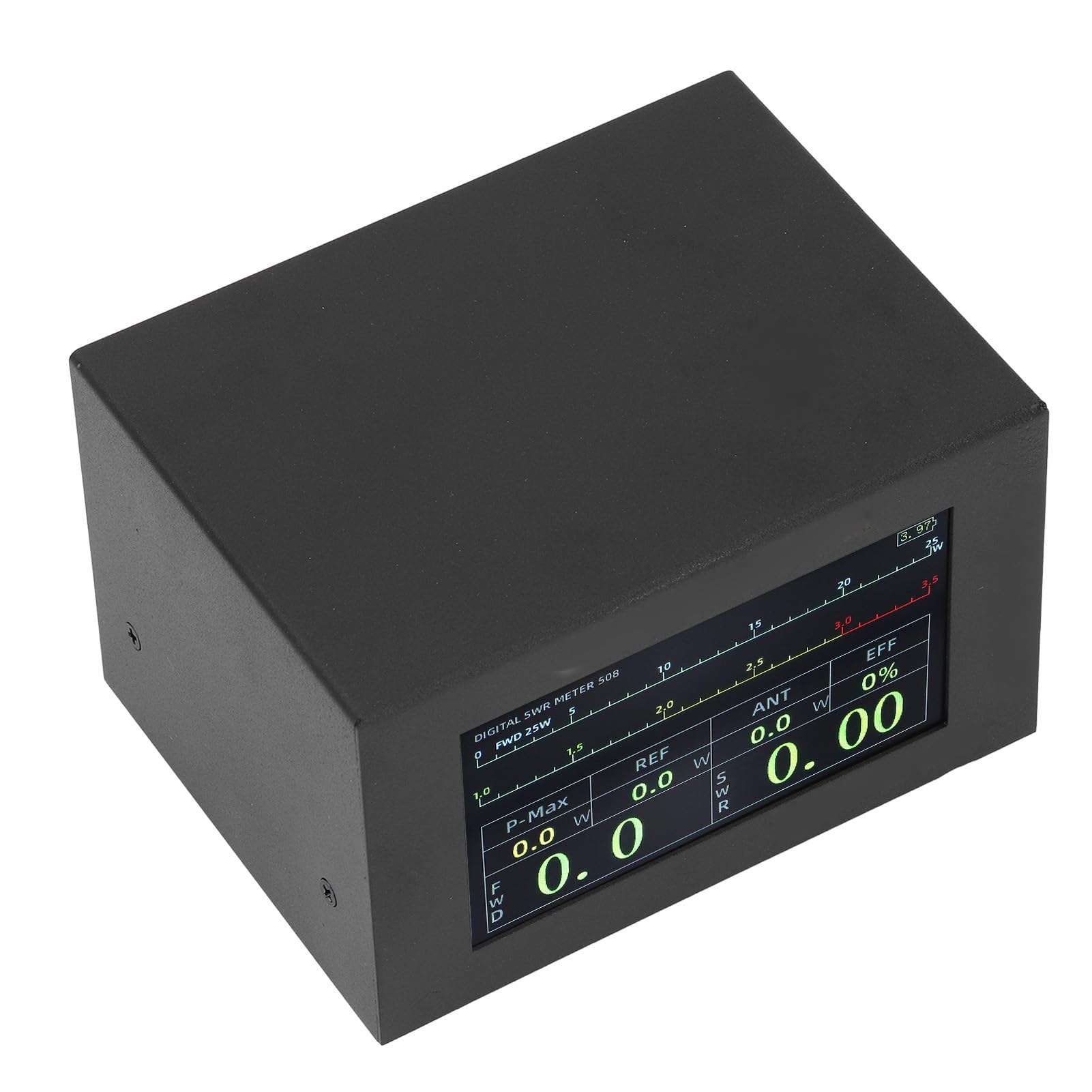 Medidor de Onda Estacionaria, Medidor de Potencia SWR Digital con Pantalla Táctil IPS de 1,8-54 MHz para Medición de Señal