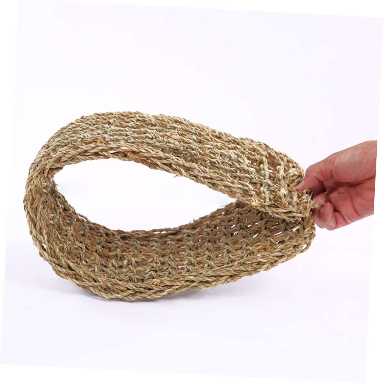 1pc Lizard Hammock Crested Gecko Hammock Pet Sea Grass Mat Lizard Reptile Hammock Lizard Lounger Hammock Small Animals Woven Lizard Tank Accessories Reptisoil Crawl The Bed Seaweed