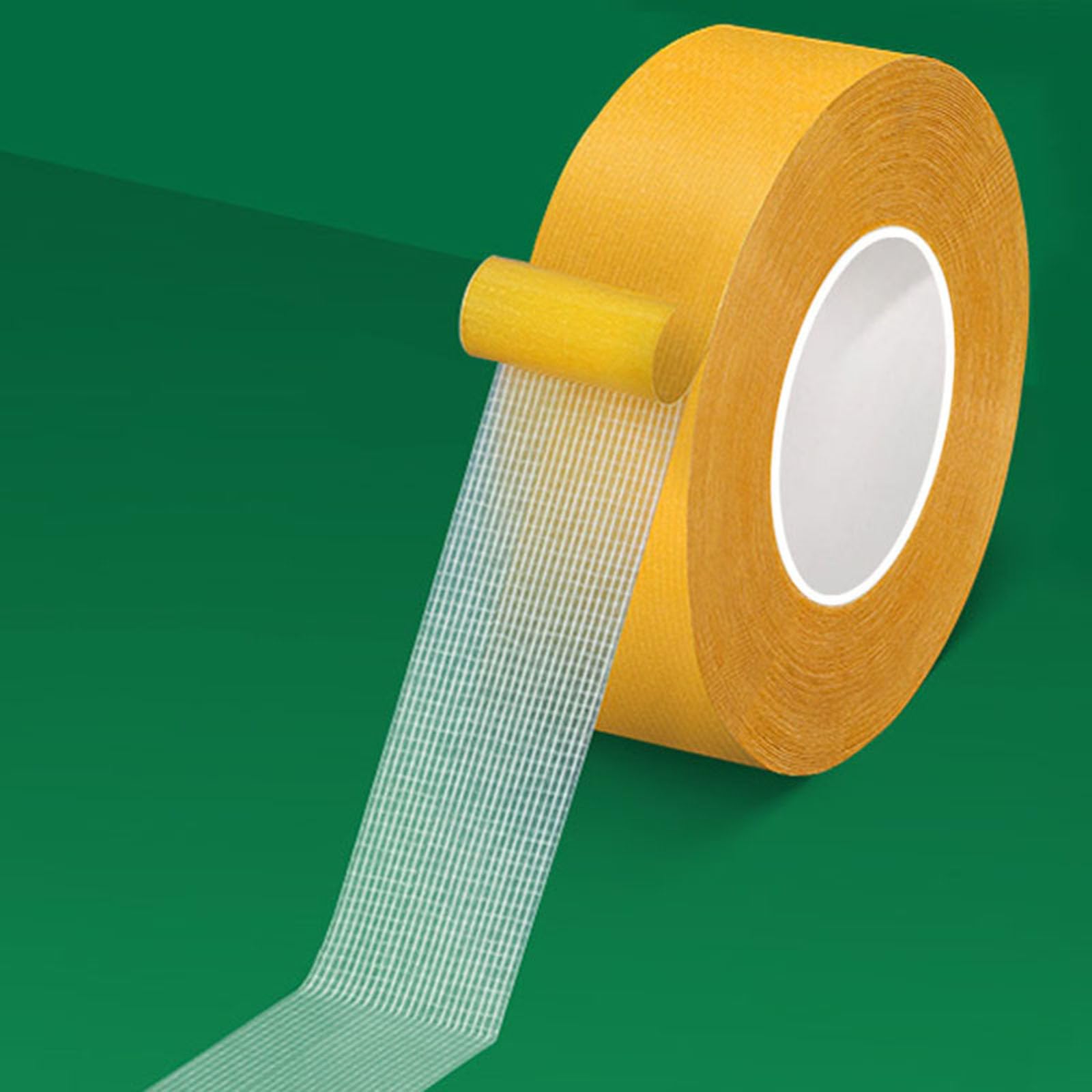 CHENYA Double Sided Tape Heavy Duty,1" X 66 Ft,High Tack Strong Wall Adhesive with Fiberglass Mesh,Super Sticky Resistente Clear Strong Mounting Tape