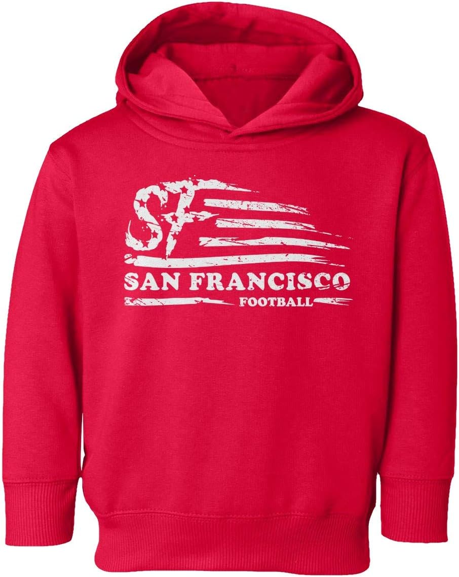 San Francisco Football Fans SF Nation Flag Classic Toddler Hooded Sweatshirt