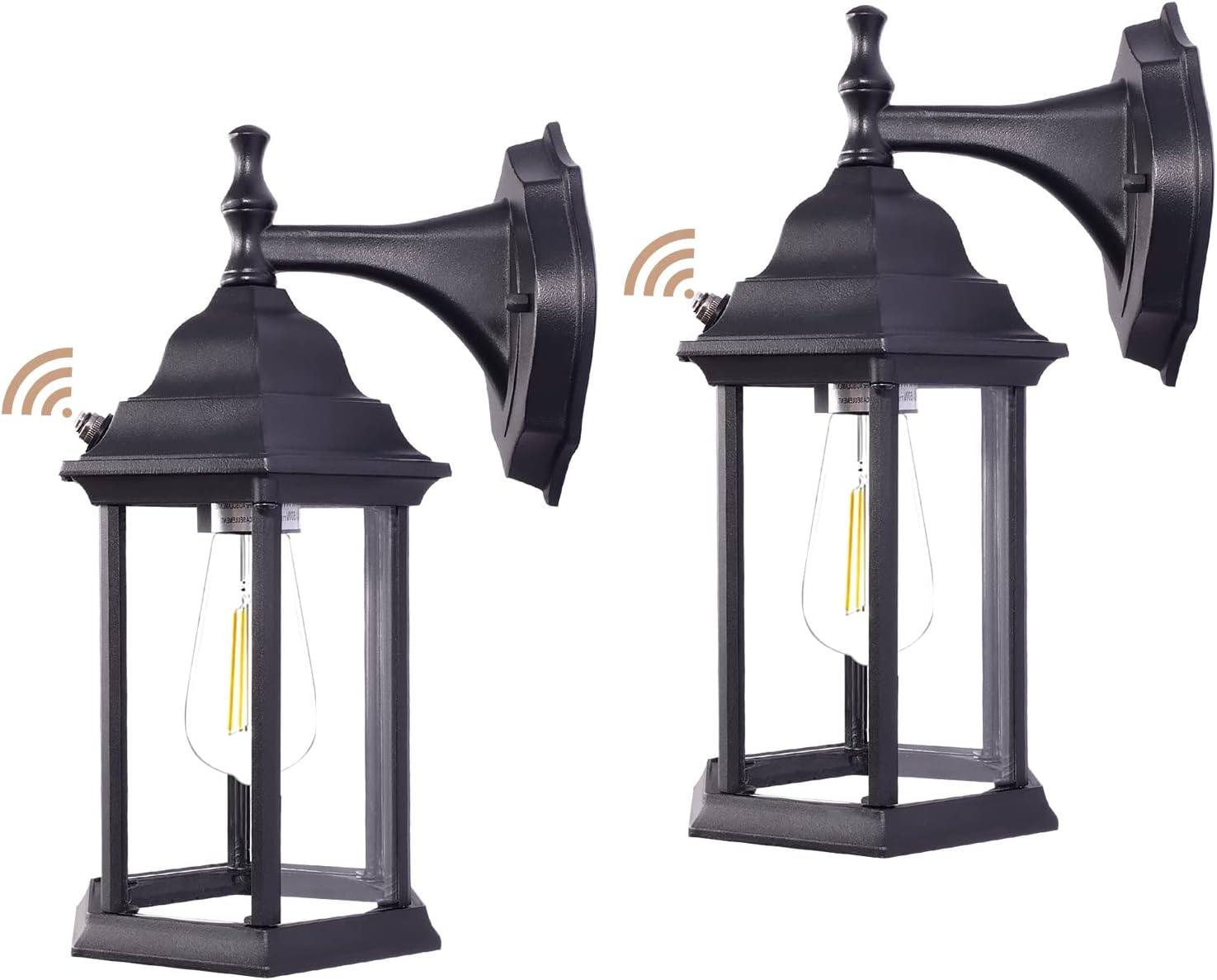 auniory 2 Pack Dusk to Dawn Outdoor Wall Lantern Exterior Wall Mount