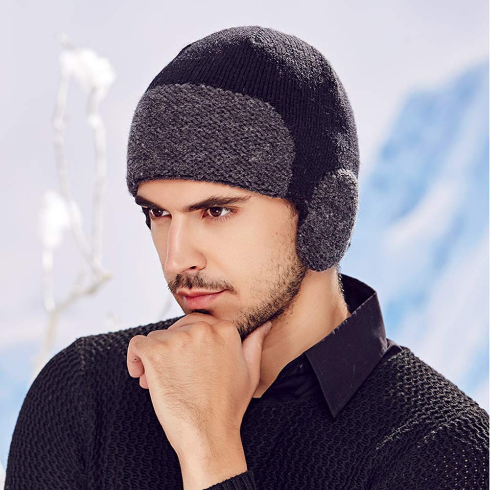 Bonnet Beanie Chaud en Maille Fine Toute Douce,Bonnet Chapeau Hiver pour Hommes Femmes