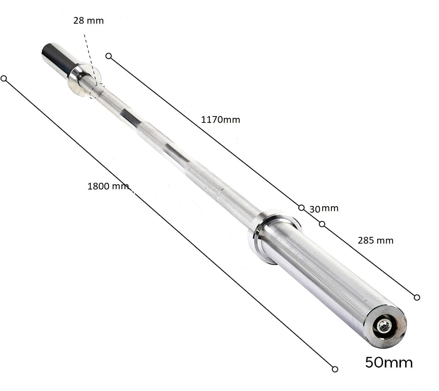 180 Cm Medidas Barra Gym Mancuernas Medidas De Una Barra De