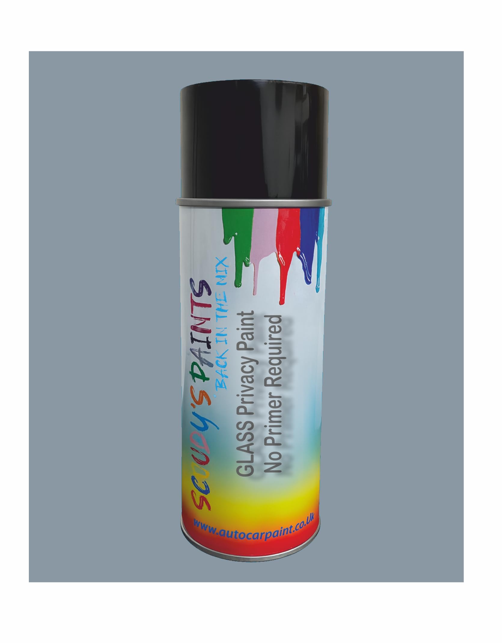 Security Paint Glass Privacy Window Paint, Quick-Drying High Adhesion Acrylic, No Primer Required, Direct Application, Multiple Colours Available (Mouse In The House Grey)