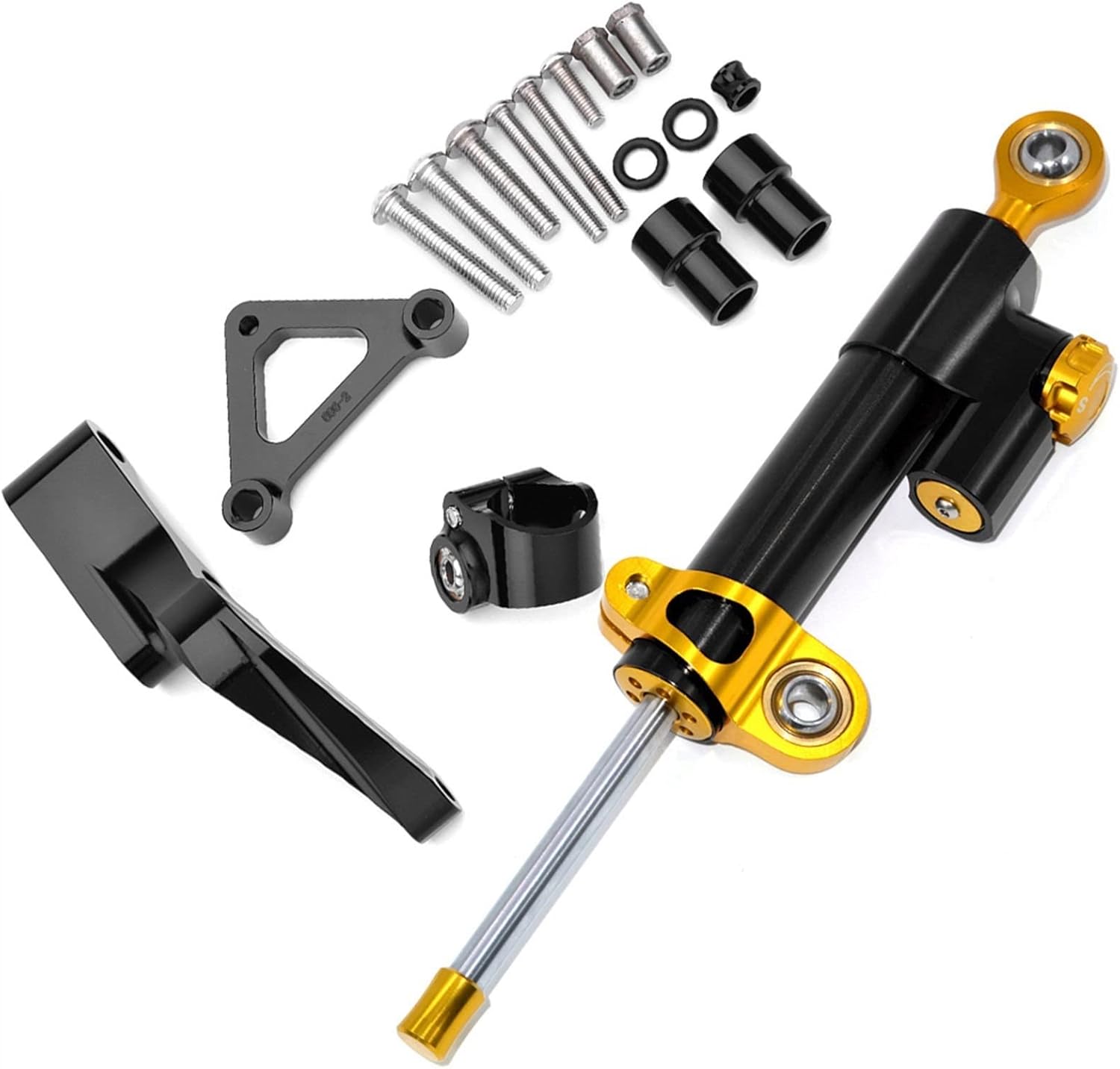 Motorcycle Damper Steering For DUCATI 696 796 795 Stabilize Safety Control With Mounting Holder(Army Green)