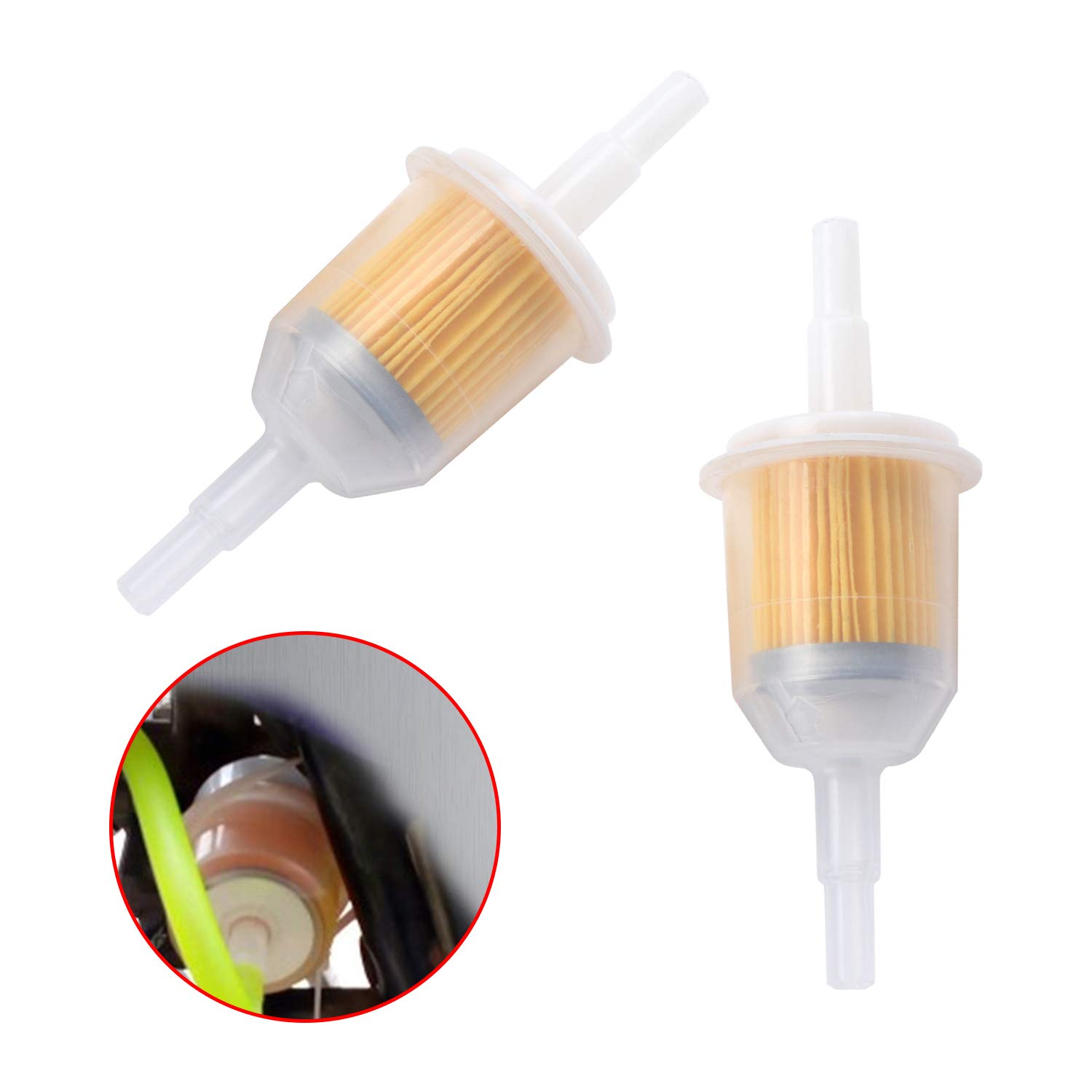 Kit Filtre à Carburant Moto 6mm - Tuyau + Filtre + Colliers De Serrage