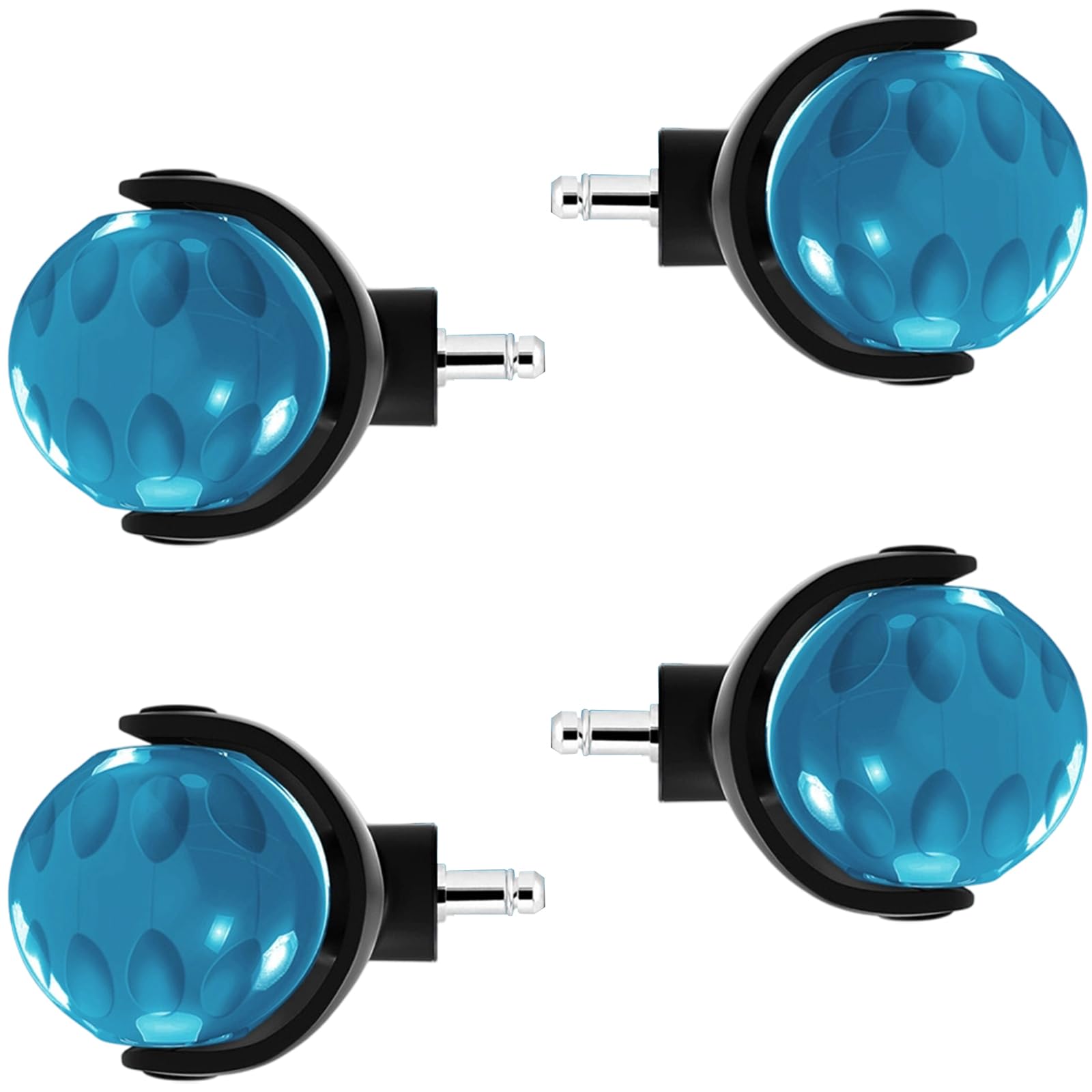 Fentency Light Blue Universals Swivels Caster Replacement Chair Casters Trolley Rollers 360 Degree Swivels Rollers Hardware For Work