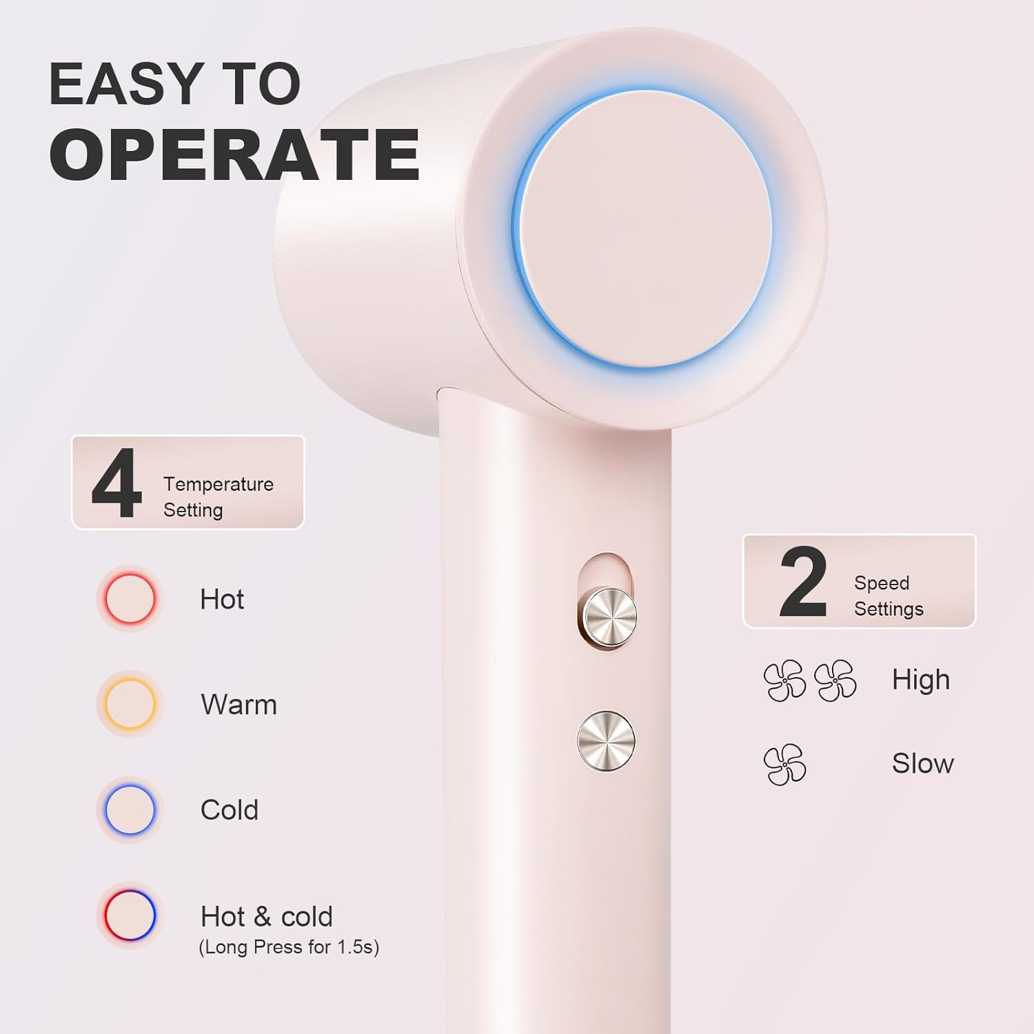 Hair Dryer Blow Dryer,110000 RPM High-Speed Brushless Motor 200 Millions Negative Ionic Hairdryer for Fast Drying, Supersonic Quiet Hair Dryers for Women Home Travel Salon,Same Features,Better Value