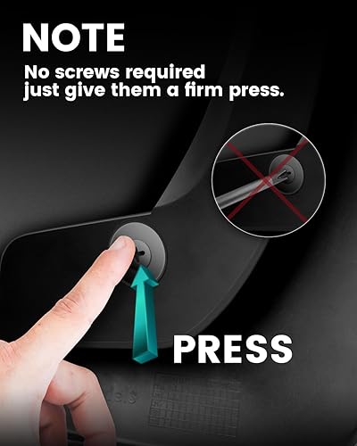 Miniatura 3 de LASFIT Aletas de barro para Tesla Model 3 2017-2023 No requiere perforación, protectores contra salpicaduras mate, guardabarros mate, accesorios de