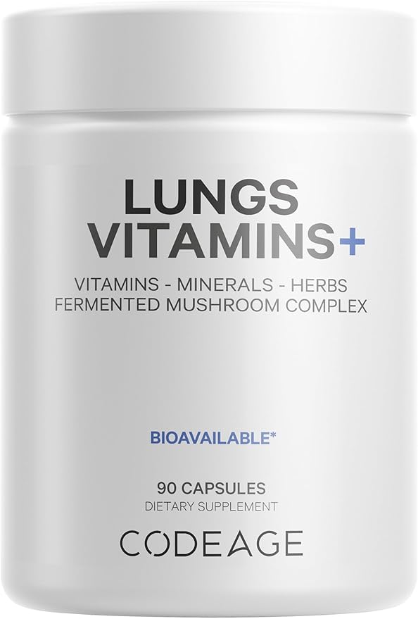 Codeage Lungs Vitamins, A, C, D, E, B6, Milk Thistle Lung