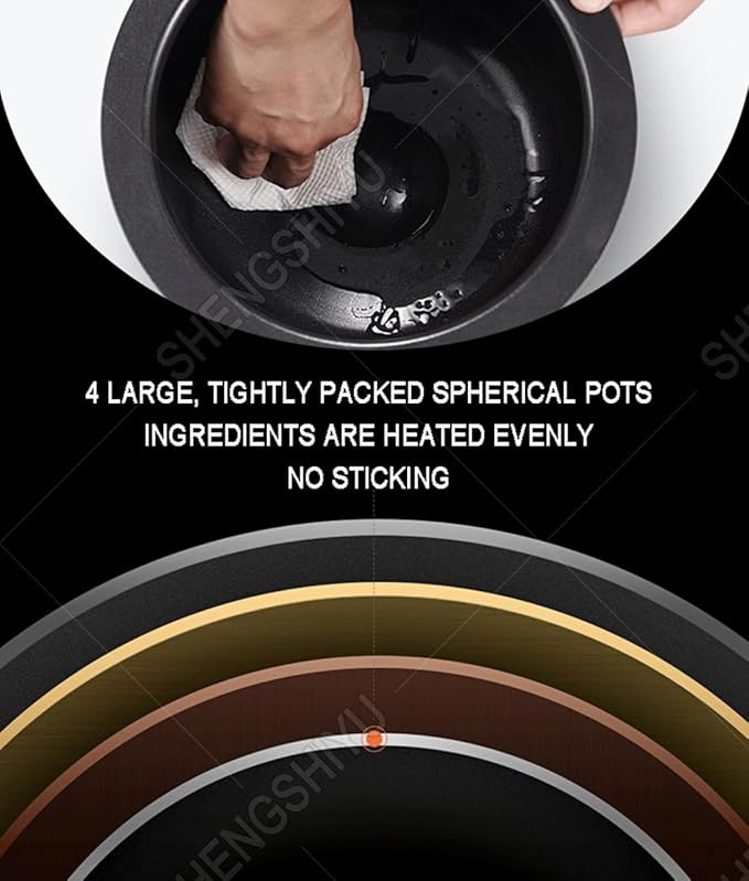 Máquina de Cocción Automática 6L 2000W con Tambor Giratorio 360° miniatura 8