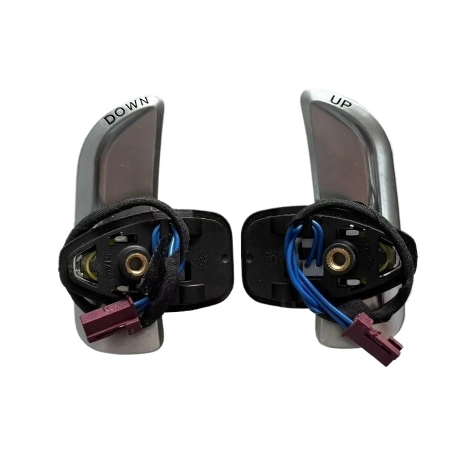 YAKISA Paddles Shift for Benz for AMG A45 CLA45 GLA45 C63 S63 C200 Steering Wheel Shift Paddle Paddle Shifter(R*egular Silver)