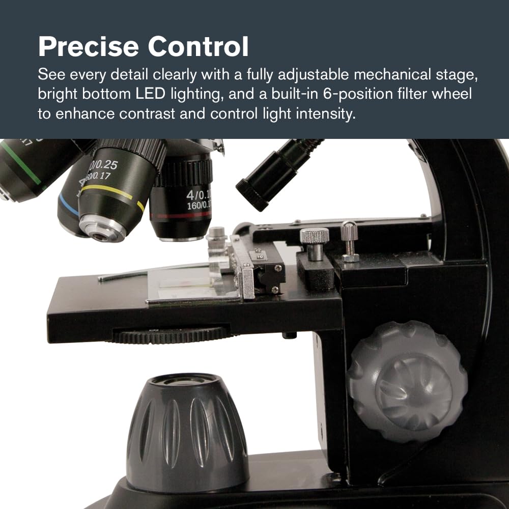 Celestron 44348 PentaView LCD Microscopio digitale, Ingrandimento 40x-60x, Nero/Argento
